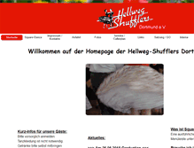 Tablet Screenshot of hellweg-shufflers.de